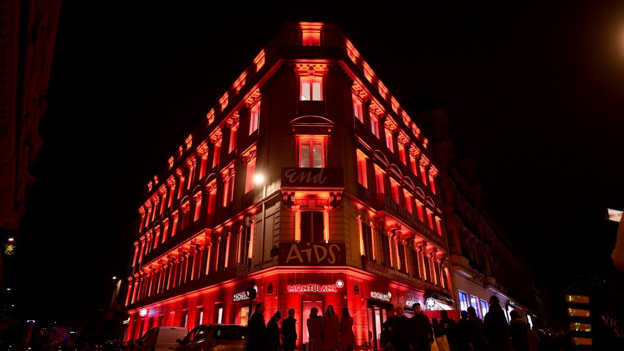 Montblanc Paints Paris (Red) To Aid Fight Against HIV/AIDS