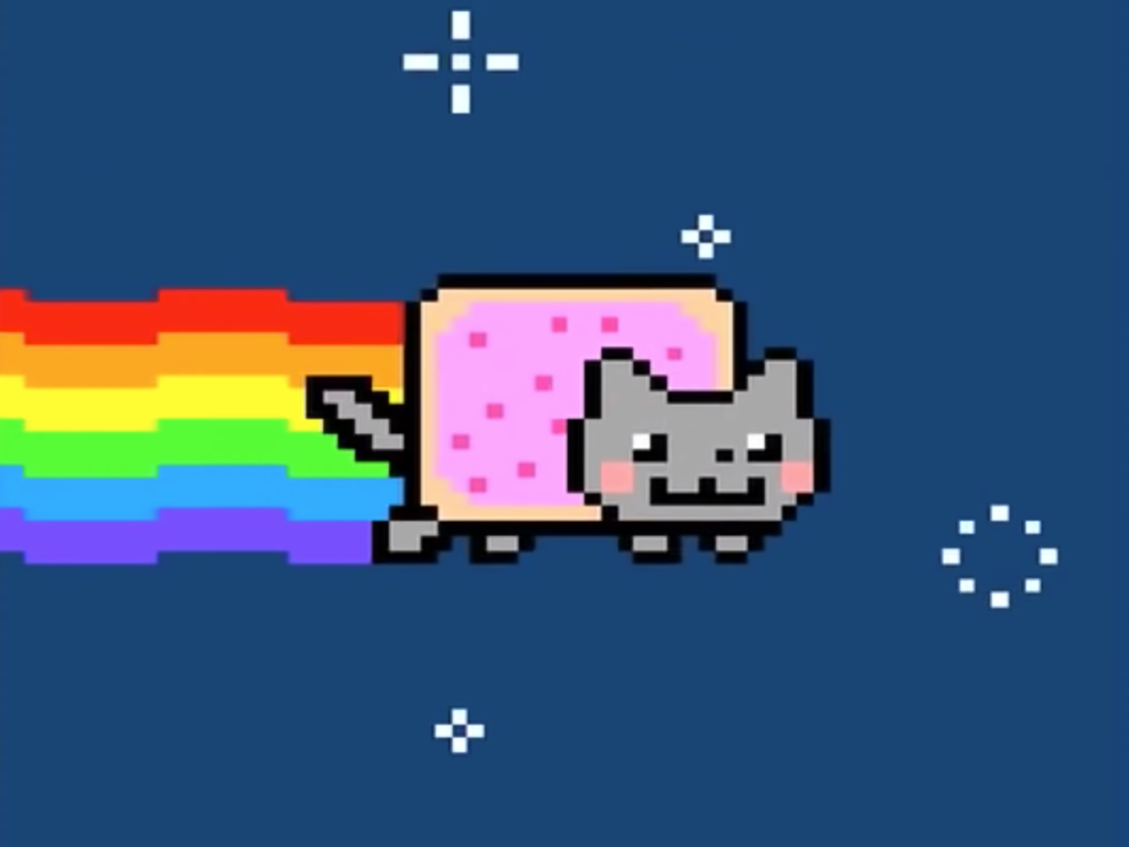 NFT art Nyan cat meme