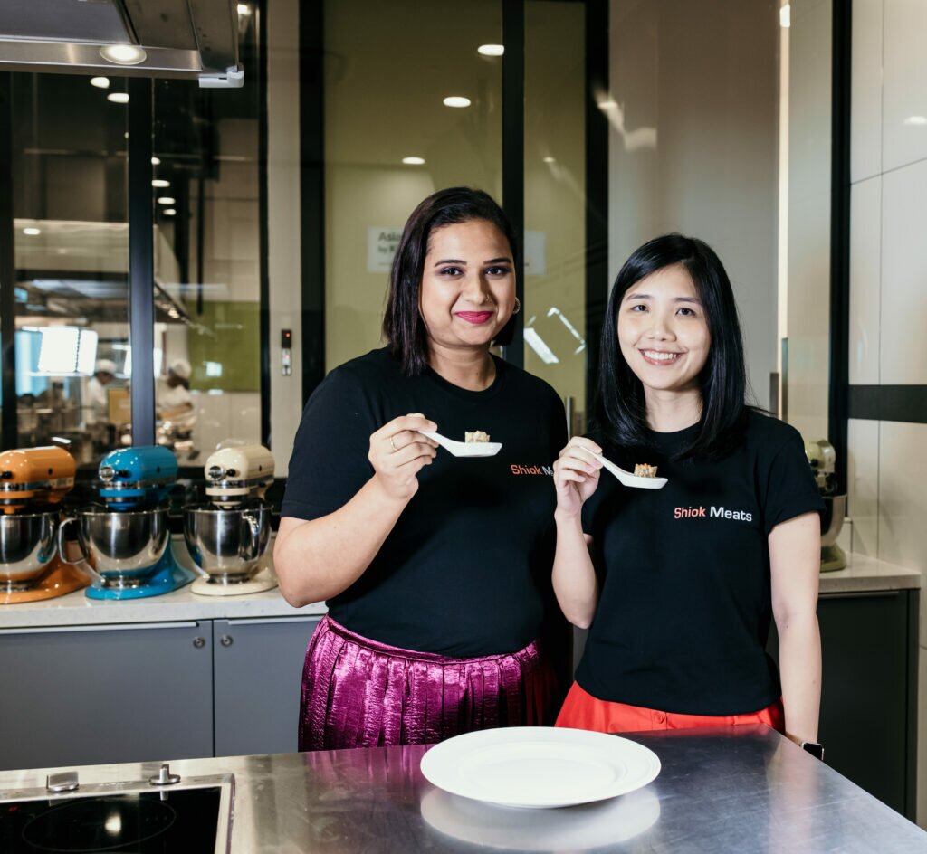 Sandhya Sriram and Ling Ka Yi, co-founders of Shiok Meats