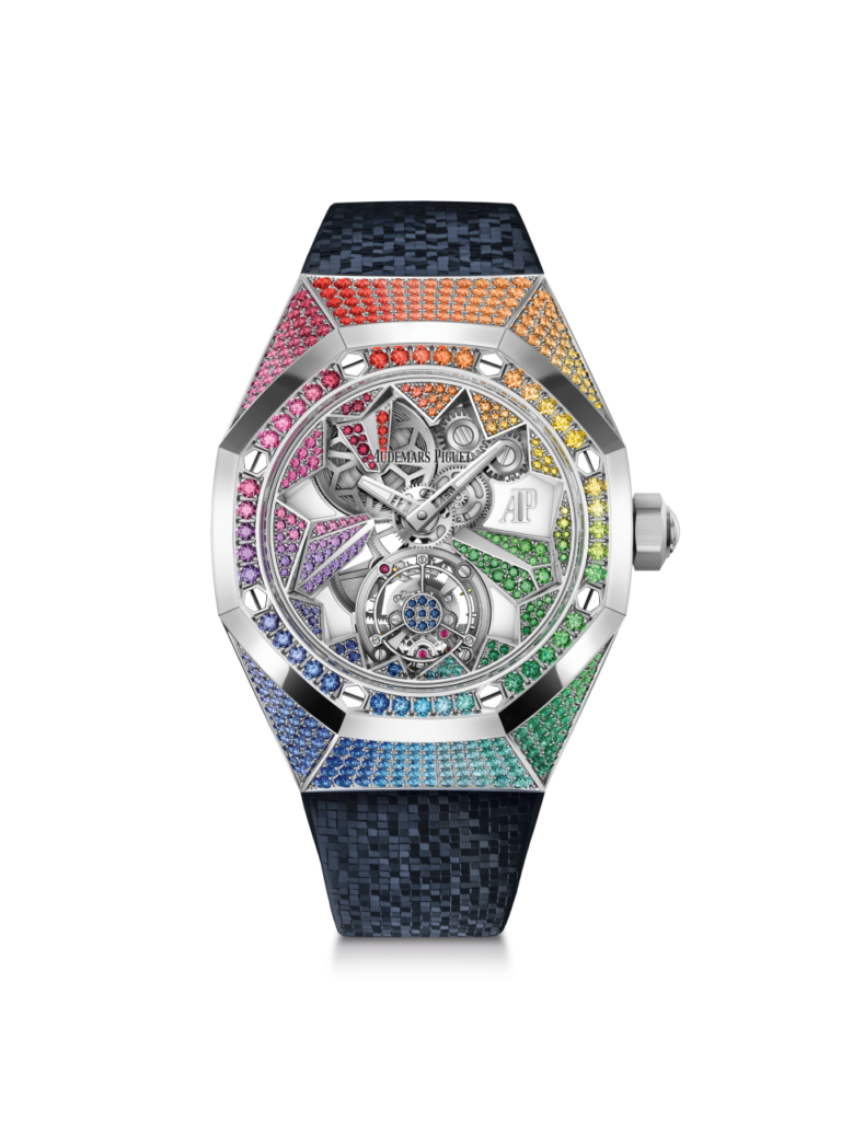 Six colourful watches join Audemars Piguet’s glamorous Royal Oak Concept Flying Tourbillon line