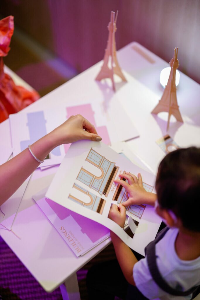 Kids activity at Van Cleef & Arpels’ A Journey Through The Poetry Of Time exhibition