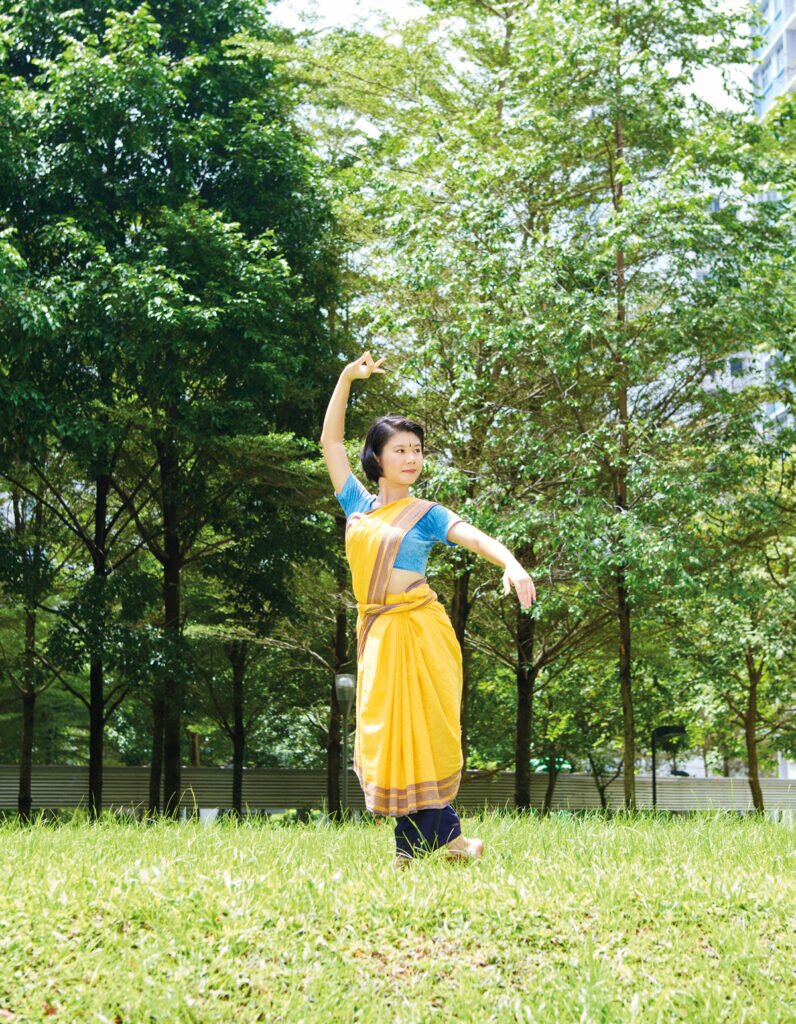 Soo Mei Fei teaches classical Indian dance to school children.